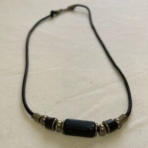 Old School90’s  Wood Bead Black VibesNecklace 90’s. Beach days, festival…